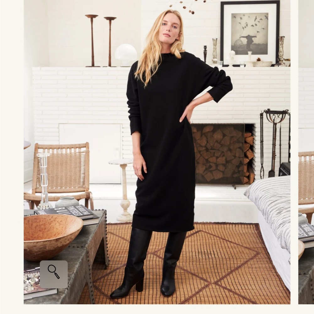 BNIB Frank & Eileen Black Long Sleeve Dress Small